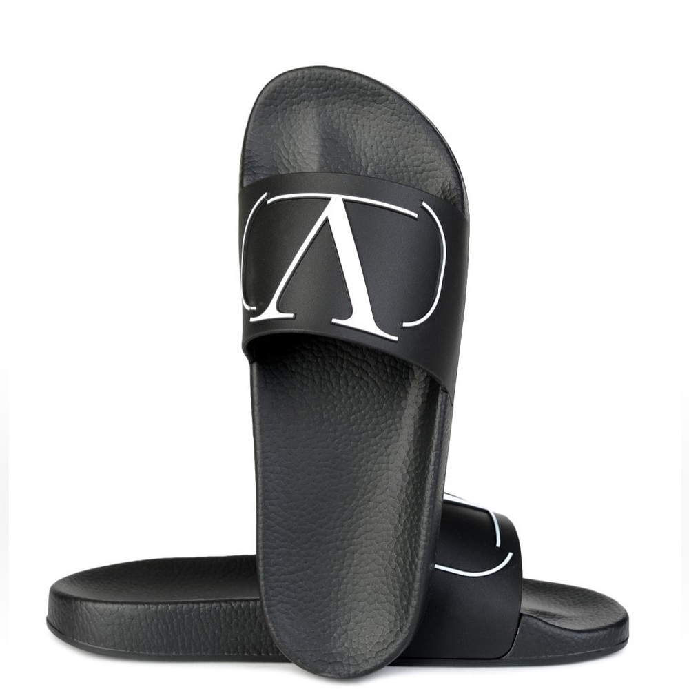 Valentino Mens Logo Pool Slides
